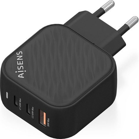 Caricabatterie da Parete Aisens ASCH-65W3P027-BK Nero 65 W (1 Unità) (1/2)