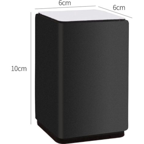 Elevadores de acero de 100 mm para muebles, elevadores resistentes para patas de cama y mesa, elevadores para camas de hasta 10 cm de altura, 4 elevadores para camas y sofás. (1/3)