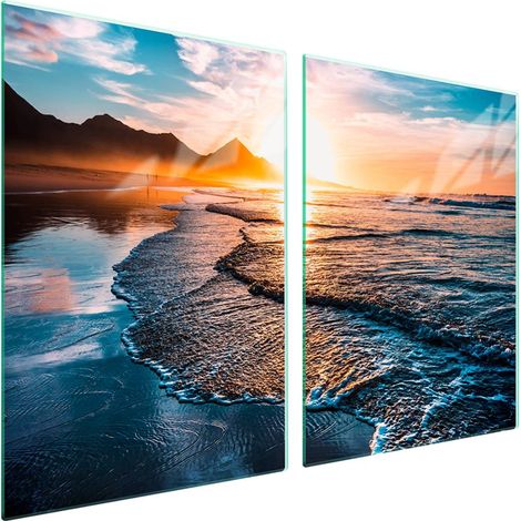 Glasschutzplatte für den Herd 2x45x52 Berge (1/5)