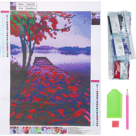 Kit de Peinture Diamants DIY, Tableau Fait Main Art Créatif, Décoration Salon Chambre (S10155) (1/5)