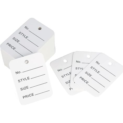 CCYKXA (Blanc 35mmx50mm) 1000PCS Étiquettes de Prix Étiquettes de Magasin pour Vêtements, Étiquettes de Marquage