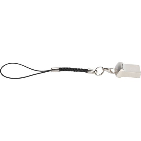 Kompakter USB 2.0-Stick aus Metall mit erweiterbarem Speicher großer Kapazität, robustem Design und Schlüsselring ein unverzichtbares Accessoire für Geschäftsreisen.