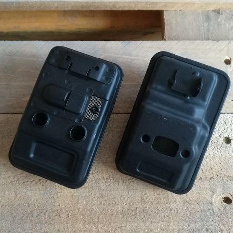 Schalldämpfer für STIAL FS75/80/85/FC75/HL75 Freischneider, einzeln im Großhandel erhältlich, Geräuschreduzierung, Wärmedämmung, originale Befestigungslöcher. (1/5)