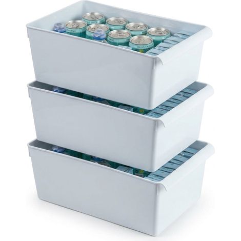 Set 3 Organizer System FRIGO Nº14 - 23x37x15 cm - Mod. 14003 Bianco (1/4)