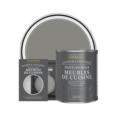 Peinture pour Meubles de Cuisine, Finition Satinée - Béton (1/3)
