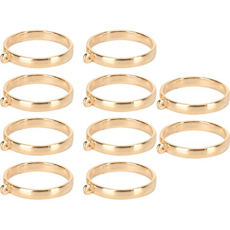 10PCS Round Hollow Frame Pendants for DIY Jewelry Making Findings Crafting SuppliesGold (1/5)