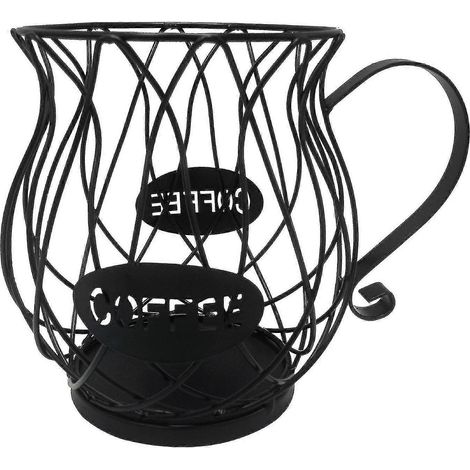 Distributeur de capsules, rangement pour capsules de café, accessoires pour le café, noir (1/4)
