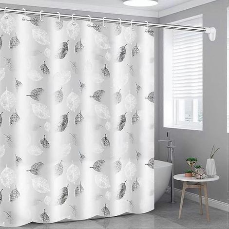 Rideau de douche, rideau de bain, anti-moisissure, imperméable, pour salle de bain (1/4)