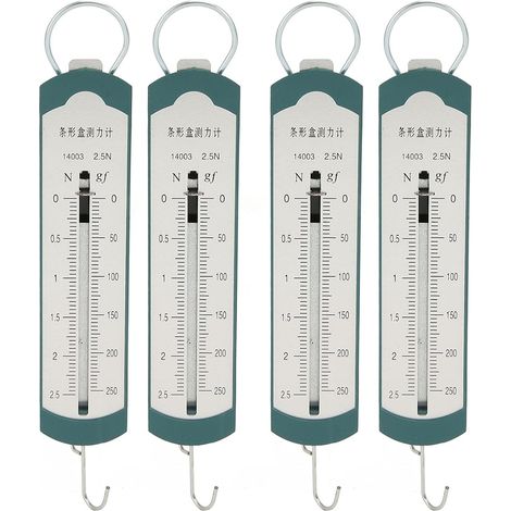 Dynamomètre à Ressort 4 pièces, Balance à Ressort Portable à Barre Professionnelle de Haute précision pour la démonstration d'enseignement d'expériences de Physique pour (2.5N) (1/5)