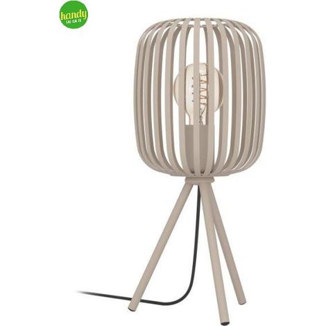 Lampada Da Tavolo Minimal Romazzina Acciaio Sabbia 1 Luce E27 (1/4)