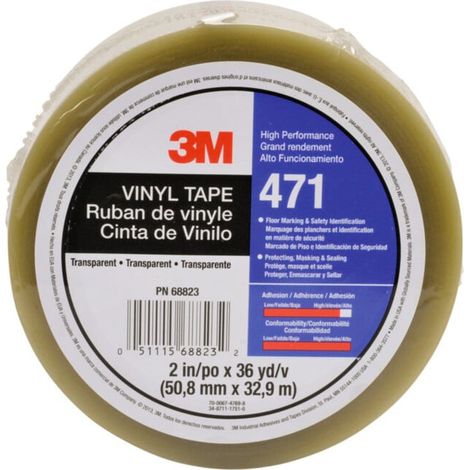 3M Rubans adhésifs en PVC doux, Couleur: CLEAR