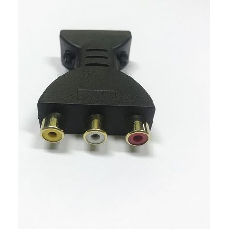 Audio - Convertidor de vídeo HDMI a RCA, adaptador HDMI a AV, sincronización roja, blanca y amarilla (1/3)