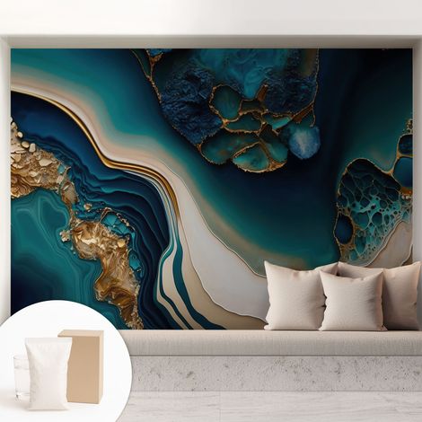 Carta Da Parati - Murale Alla Moda Decorazione - Camera Da Letto - Con Colla Gratuita Astrazione colorata 208x146 cm (1/5)