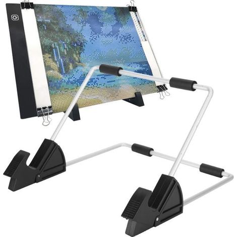 DILWE-support d'ordinateur portable réglable Support de tablette réglable ergonomique innovant noir pliable-LAT (1/4)