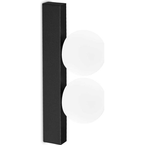 Ideal Lux PING PONG Applique 2 Lumières Noir 500Lm 3000K (1/2)