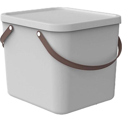 Contenedor de almacenamiento Rotho Albula blanco 40 litros plástico reciclado