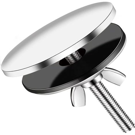 Diamètre de 5 cm Couvercle de Trou D'évier, Couvercle Trou Robinet Acier Inoxydable, Bouchon de Trou de Robinet, Bouchon D'évier Universel de Remplacement pour la Maison Cuisine Salle de Bain (Argent) (1/5)