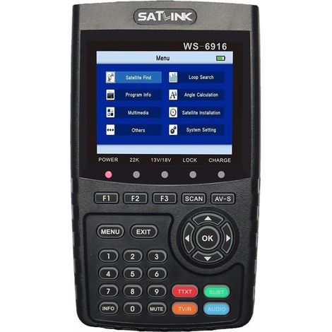 WS-6916 HD-Satellitenzeiger DVB-S DVB-S2 / MPEG-2 & MPEG-4 HDMI-Schüsseleinstellung