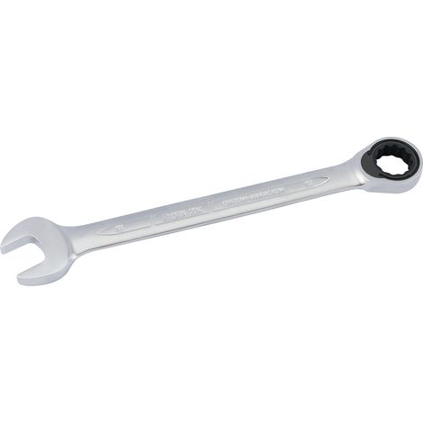 Draper 58601 Metric Ratcheting Combination Spanner, 18mm, Durable Chrome Finish (1/5)