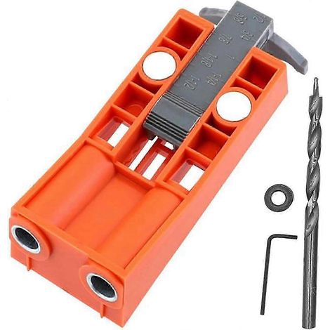 Gabarit de perçage en biais à 15 degrés (lot de 4), en plastique ABS, pour le travail du bois et les projets de bricolage. (1/5)