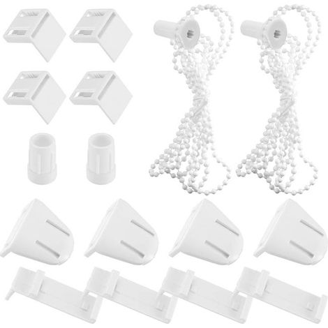 2 Sets Fixation pour Store Enrouleur, Raccord de Store à Rouleau, 17 mm Pièces de Rechange Embrayage Chaîne Accessoires de Store à Enrouleur