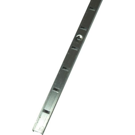 Soporte de estantería para cortar con separación de 25 mm aluminio dorado 11x2000 mm