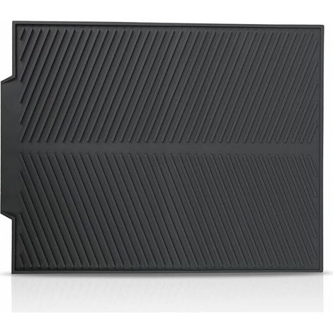 Tapis de Séchage Vaisselle, égouttoir à Vaisselle à séchage Rapide, grand tapis égouttoir en silicone pour Cuisine, comptoir, Accessoires de Table, Lavable en Machine(gris) (1/5)