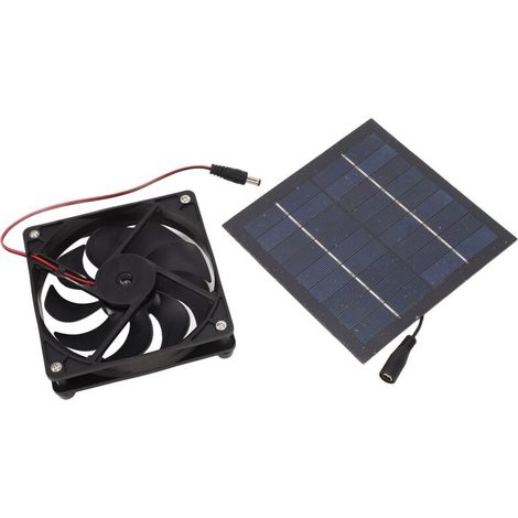 50-W-Solarventilator-Set, tragbar, mit Strom versorgt für Gewächshaus, Schuppen, Hühnerstall, Tierhaus, Fensterabzug
