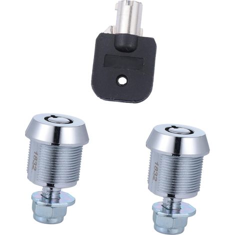 Serrure tubulaire robuste pour portes et armoires avec clé en (1/5)