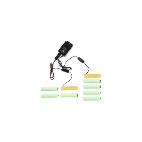 Adaptateur secteur AC-DC vers 1,5 V à 12 V pour piles LR03/AM4/AAA (remplace 1 à 8 piles) - UE (1/5)