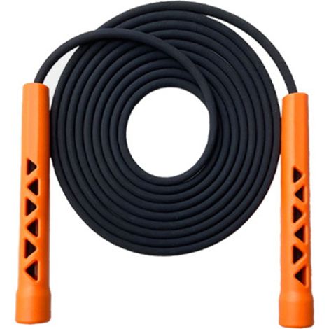 Corde À Sauter - Poignée Fine Sculptée Et Câble Noir Réglable - Pour Entraînement Fitness Et Boxe - 1 Unité (1/5)