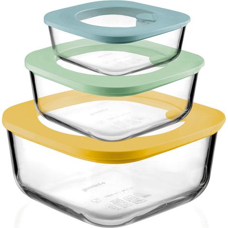 GUZZINI Set 3 Contenitori Ermetici con Coperchio (1/5)