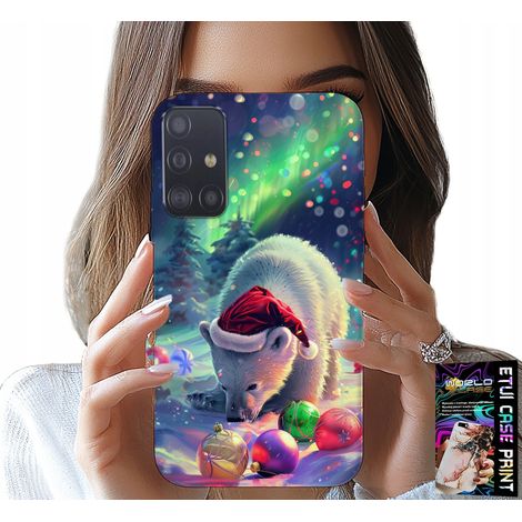 Custodia per Samsung Galaxy M31S - Custodia con orsetti e palline di Natale + lamina (1/5)