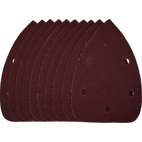 Detail Sanding Sheets with Hook and Loop, 140mm, 80 Grit, SSD2 (Pack of 10) (42107) (1/5)