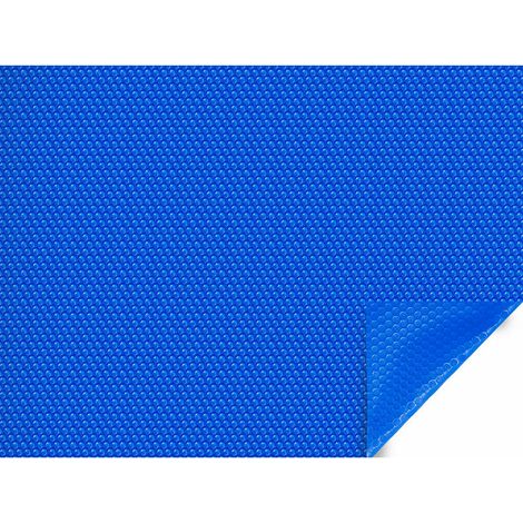 Habitat Et Jardin – Bâche de piscine à bulles bleue 400 µ – Bordée 1 côté – Dimensions 3.57 x 2.47 m – Chauffe le bassin de 2 à 4°C