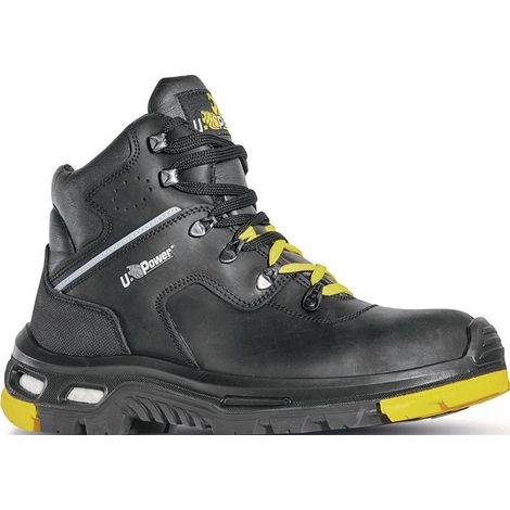 Botte de sécurité RONAN pointure 44 noire/jaune S3 HRO HI CI SRC EN ISO 20345 cu