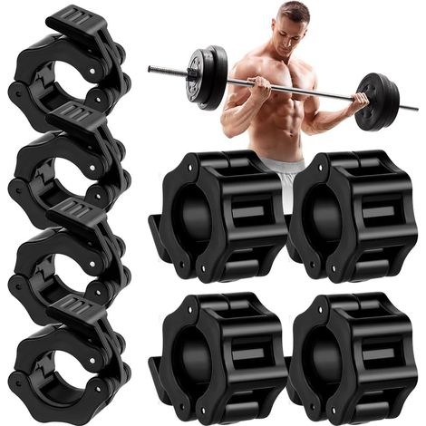 Dumbbell Collar Clamp, 30/50 mm Dumbbell Collar Clips, Quick Release Dumbbell Clamps, Non-Slip, for Sports, Training, Weightlifting, Fitness (1/5)