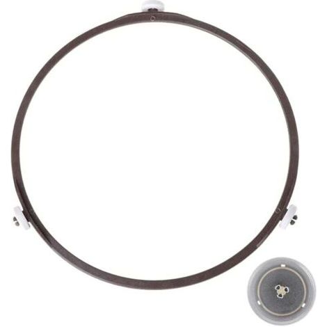 Pair Universelle 22-cm-Drehtellerhalterung, drehbarer Mikrowellen-Drehtellerring für universelle Glashalterung mit 22 cm Durchmesser (Braun)