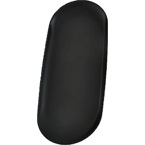 Plateau de rangement métal noir - Élégant miroir poli oval 22.9x9.5cm 1x bac épuré pour bijoux, accessoires, soins - Stainless Steel durable, multi-usage salle de bain, cuisine, bureau (1/5)