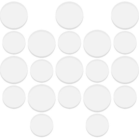 Lot de 20 patins transparents pour tables en verre, antidérapants et (1/5)
