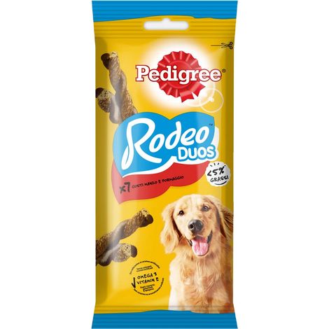 Pedigree Rodeo Ropper, Snack per Cani al gusto Manzo e Formaggio, 10 Confezioni da 123 g, 70 stick in totale (1/5)