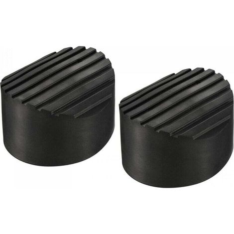 Bardusch-Échelle Antidérapant Pieds Tapis 85mm ID Caoutchouc Rond Télescopique Échelle Accessoires Coussin Housse Coussin pour Échelle Protection Noir 2Pcs (1/4)