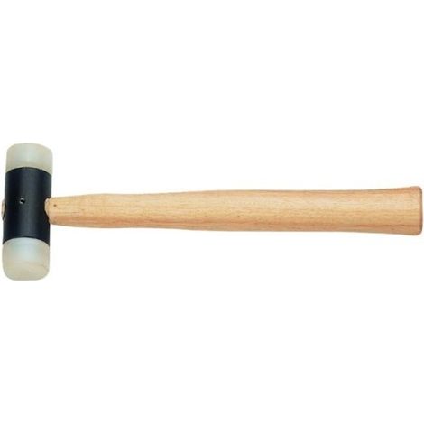 Martillo Mecanico 35Mm Cabeza Nylonon Mango Madera