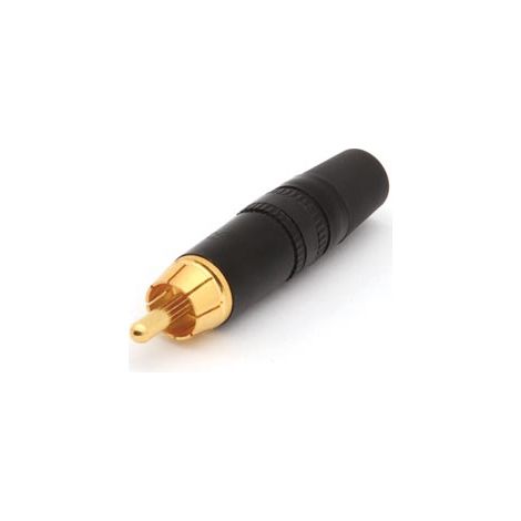 Neutrik - connecteur rca - contacts plaqués or - bague noire