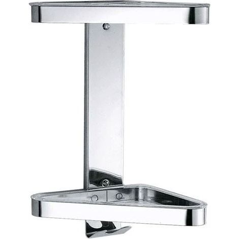 Inda Angolare con 2 ripiani in PMMA, finitura inox A04320AL02 (1/2)