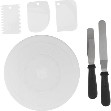 Ensemble d'ustensiles de décoration de gâteaux avec support rotatif (1/4)