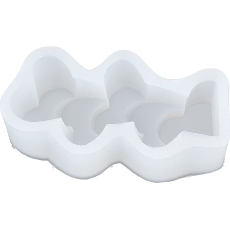 Moule à bougie en silicone facile à démouler, en silicone de qualité alimentaire, pour la création de gâteaux au chocolat et autres loisirs créatifs, et la décoration intérieure. Cœur d'amour.