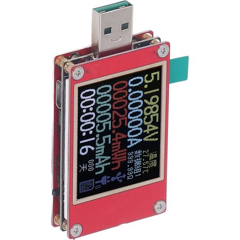 USB-Tester mit dynamischer Überwachung: PD-Ladespannung, -strom, -leistung und -kapazität – USB-Wechselstrom-Leistungsmesser (1/5)