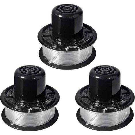 3 packs de ligne et bobine de coupe compatibles pour Black+Decker RS-136 ST4500 ST1000 ST4000 GE600 CST800 ST6800. (1/4)