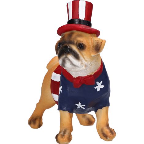 Sculpture Décorative Bulldog en Résine, Idée Cadeau pour Bureau ou Collection (1/5)